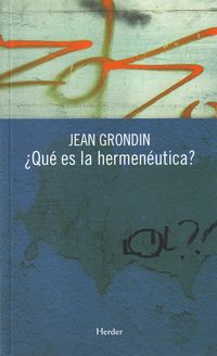 Produktbild: &iquest;Qu&eacute; es la hermen&eacute;utica?