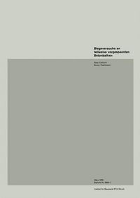 Produktbild: Biegeversuche an teilweise vorgespannten Betonbalken