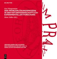 Produktbild: Der Probleml&ouml;sungsproze&szlig; in der naturwissenschaftlich-experimentellen Forschung