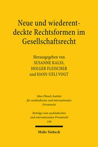 Produktbild: Neue und wiederentdeckte Rechtsformen im Gesellschaftsrecht
