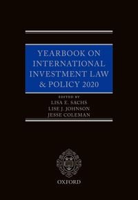 Produktbild: Yearbook on International Investment Law & Policy 2020