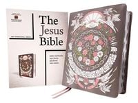 Produktbild: The Jesus Bible Artist Edition, Niv, (with Thumb Tabs to Help Locate the Books of the Bible), Leathersoft, Gray Floral, Thumb Indexed, Comfort Print