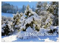 Produktbild: 12 Monate Natur (Wandkalender 2027 DIN A2 quer), CALVENDO Monatskalender