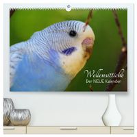 Produktbild: Wellensittiche - der NEUE Kalender (hochwertiger Premium Wandkalender 2026 DIN A2 quer), Kunstdruck in Hochglanz