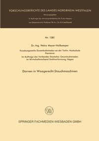 Produktbild: Dornen in Waagerecht-Stauchmaschinen