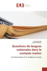 Produktbild: Questions de langues nationales dans le contexte malien