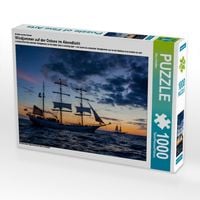 Produktbild: CALVENDO Puzzle Ein Motiv aus dem Kalender Windjammer auf der Ostsee im Abendlicht | 1000 Teile Lege-Gr&ouml;&szlig;e 64x48cm Foto-Puzzle f&uuml;r gl&uuml;ckliche Stunden