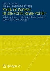 Produktbild: Politik im Kontext: Ist alle Politik lokale Politik?