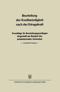 Produktbild: Beurteilung der Kreditw&uuml;rdigkeit nach der Ertragskraft