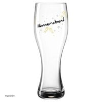 Produktbild: Leonardo Weizenbierglas 500 ml 'M&auml;nnerabend' PRESENTE Weizenbierglas 500 ml 'M&auml;nnerabend' PRESENTE