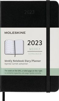 Bild vom Artikel Moleskine 12 Monate Wochen Notizkalender 2023 A6 Geb Schwarz vom Autor 