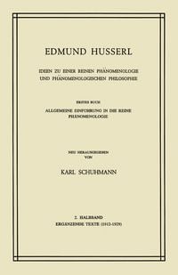 Produktbild: Ideen zu Einer Reinen Ph&auml;nomenologie und Ph&auml;nomenologischen Philosophie