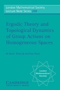 Produktbild: Ergodic Theory and Topological Dynamics of Group Actions on Homogeneous Spaces