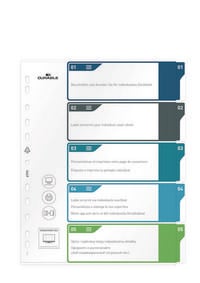 Produktbild: Durable 679327 Register DIN A4+ 1-5 Mehrfarbig 5 Registerbl&auml;tter 679327