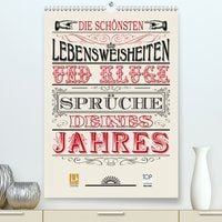 Produktbild: Die sch&ouml;nsten Lebensweisheiten Typo - Kalender (Premium, hochwertiger DIN A2 Wandkalender 2020, Kunstdruck in Hochglanz)