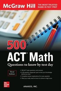 Produktbild: 500 ACT Math Questions to Know by Test Day, Third Edition