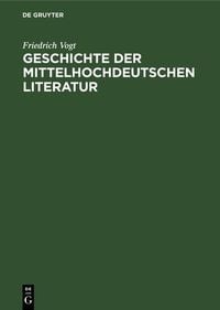 Produktbild: Geschichte der mittelhochdeutschen Literatur