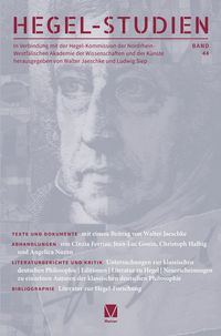 Produktbild: Hegel-Studien 44