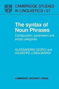 Produktbild: The Syntax of Noun Phrases