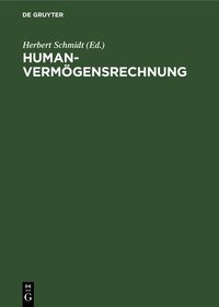 Produktbild: Humanverm&ouml;gensrechnung