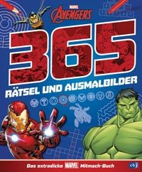 Produktbild: MARVEL Avengers 365 R&auml;tsel und Ausmalbilder - Das extradicke MARVEL-Mitmach-Buch
