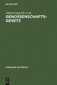 Produktbild: Genossenschaftsgesetz