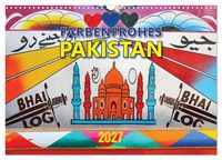 Produktbild: Farbenfrohes Pakistan (Wandkalender 2027 DIN A3 quer), CALVENDO Monatskalender