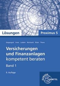 Produktbild: L&ouml;sungen zu 22147 Versicherungen und Finanzanlagen, Band 1, Proximus 5
