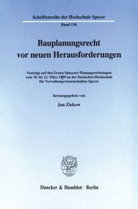 Produktbild: Bauplanungsrecht vor neuen Herausforderungen.