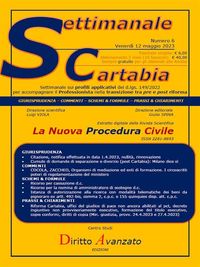 Produktbild: SETTIMANALE CARTABIA n. 6 - Venerd&igrave; 12.5.2023