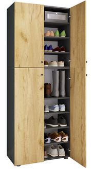 Produktbild: XXL Holz Gro&szlig;er Schuhschrank Schuhkommode Lona 9
