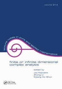 Produktbild: Finite or Infinite Dimensional Complex Analysis