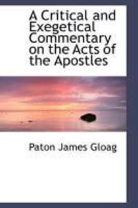 Produktbild: A Critical and Exegetical Commentary on the Acts of the Apostles