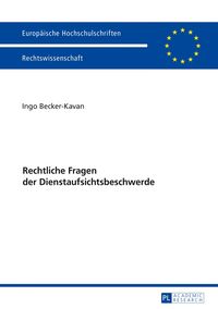 Produktbild: Rechtliche Fragen der Dienstaufsichtsbeschwerde