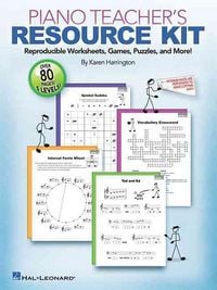 Produktbild: Piano Teacher's Resource Kit by Karen Harrington Reproducible Worksheets, Games, and Puzzles for Piano Teachers Educational Piano Library for Private and Group Instruction Perfect for Teachers