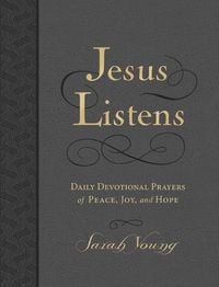 Produktbild: Jesus Listens, Large Text Leathersoft, Charcoal, with Full Scriptures
