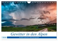 Produktbild: Gewitter in den Alpen (Wandkalender 2026 DIN A4 quer), CALVENDO Monatskalender