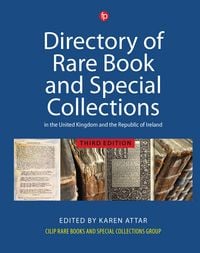 Produktbild: Directory of Rare Book and Special Collections in the UK and Republic of Ireland