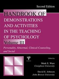Produktbild: Handbook of Demonstrations and Activities in the Teaching of Psychology