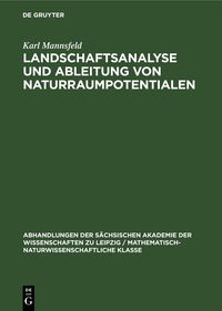 Produktbild: Landschaftsanalyse und Ableitung von Naturraumpotentialen