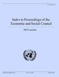 Produktbild: Index to Proceedings of the Economic and Social Council 2015