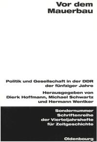 Produktbild: Vor dem Mauerbau