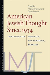 Produktbild: Marmur, M: American Jewish Thought Since 1934 - Writings on