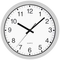 Produktbild: Quarz Wanduhr 30cm x 40mm Silber