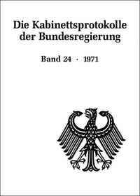 Produktbild: Die Kabinettsprotokolle der Bundesregierung / 1971