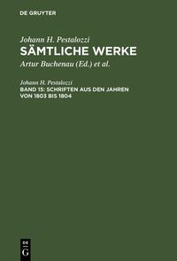 Produktbild: Schriften aus den Jahren von 1803 bis 1804