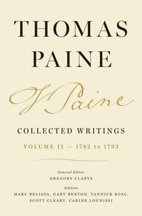 Produktbild: Thomas Paine Collected Writings, Volume 2 - 1782 to 1793