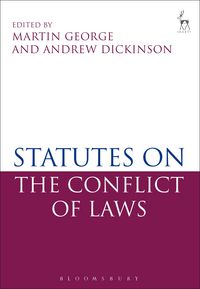 Produktbild: Statutes on the Conflict of Laws