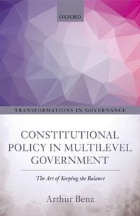 Produktbild: Constitutional Policy in Multilevel Government