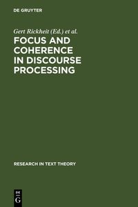 Produktbild: Focus and Coherence in Discourse Processing